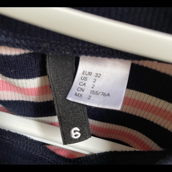 Divided H&M Striped Bodycon Mini Dress - Picture 2 of 4